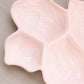 Vintage Jeannette Glass Large Shell Pink Milk Glass Divided Tray