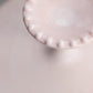 Vintage Jeannette Glass Shell Pink Milk Glass Cake Stand