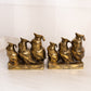 Vintage Jennings Brothers Brass Scholarly Owls Bookends