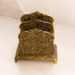 Vintage Jennings Brothers Small Brass Letter Holder with Floral Designs