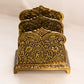 Vintage Jennings Brothers Small Brass Letter Holder with Floral Designs