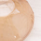 Vintage Large Amber Glass Bowl with Etched Butterfly Designs