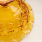 Vintage Large Amber Glass Moon & Star Compote