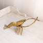 Vintage Large Brass Crawdad/Crayfish Figurine