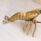 Vintage Large Brass Crawdad/Crayfish Figurine