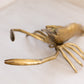 Vintage Large Brass Crawdad/Crayfish Figurine