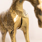 Vintage Large Brass Giraffe with Head Down Figurine