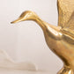 Vintage Large Brass Goose with Wings Open Figurine