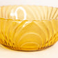 Vintage Large Brockway Nouveau Amber Glass Bowl with Fancy Designs