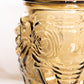Vintage Large Brown Amber Glass Lidded Elephant Cookie Jar
