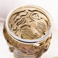 Vintage Large Brown Amber Glass Lidded Elephant Cookie Jar