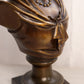 Vintage Large Heavy Bronze Tone Lady Bust