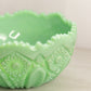 Vintage Large LE Smith Quintec Jadeite Green Milk Glass Bowl