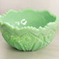 Vintage Large LE Smith Quintec Jadeite Green Milk Glass Bowl