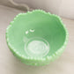 Vintage Large LE Smith Quintec Jadeite Green Milk Glass Bowl