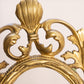 Vintage Large Ornate Oval Brass Floral Standing Picture Frame