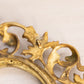 Vintage Large Ornate Oval Brass Floral Standing Picture Frame