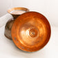 Vintage Large Oval Copper Multi Tone Lidded Dish with Fancy Designs