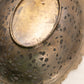 Vintage Large Oval Gold Tone Handled Bowl with Floral Designs