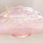 Vintage Large Pink Imperial Glass Lenox Iridescent Banana Boat Bowl