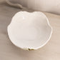 Vintage Westmoreland Large White Milk Glass Bowl with Poinsettia Floral Decals