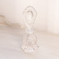 Vintage LE Smith Clear Glass Beaded Medallion Perfume Bottle