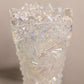 Vintage LE Smith Clear Iridescent Vase with Sawtooth Edge
