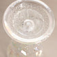 Vintage LE Smith Clear Iridescent Vase with Sawtooth Edge