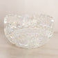 Vintage LE Smith Glass Clear Iridescent Sawtooth Comet in The Stars Bowl