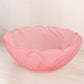 Vintage LE Smith Large Pink Satin Glass Swan Bowl