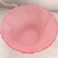 Vintage LE Smith Large Pink Satin Glass Swan Bowl