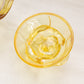 Vintage LE Smith Medium Yellow Glass Covered Rose Lidded Dish