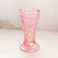 Vintage LE Smith Pink Iridescent Vase with Sawtooth Edge