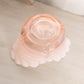 Vintage Light Pink Opalescent Leaf Vase