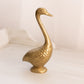Vintage Medium Brass Bird Figurine