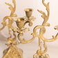 Vintage Medium Brass Candelabra with Fancy Designs