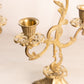 Vintage Medium Brass Candelabra with Fancy Designs