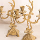 Vintage Medium Brass Candelabra with Fancy Designs