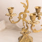 Vintage Medium Brass Candelabra with Fancy Designs