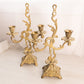 Vintage Medium Brass Candelabra with Fancy Designs