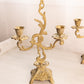 Vintage Medium Brass Candelabra with Fancy Designs