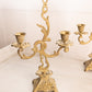 Vintage Medium Brass Candelabra with Fancy Designs