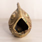 Vintage Medium Brass Fish with Small Fish in Mouth Ashtray Figurine