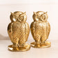 Vintage Medium Brass Gold Tone Owl Bookends