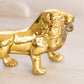 Vintage Medium Brass Lion Figurine