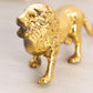 Vintage Medium Brass Lion Figurine