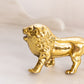 Vintage Medium Brass Lion Figurine