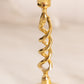 Vintage Medium Brass Open Twist Candlestick