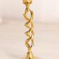 Vintage Medium Brass Open Twist Candlestick