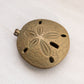 Vintage Medium Brass Sand Dollar Hinged Lidded Ashtray